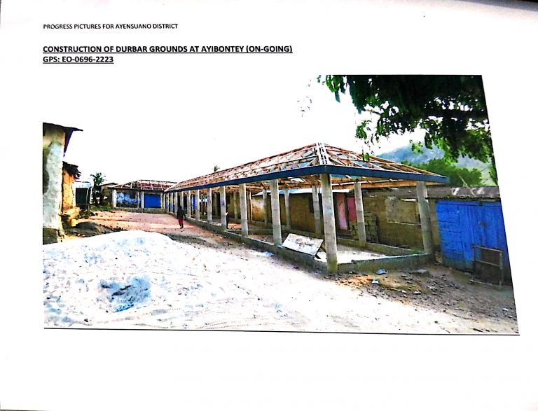 Projects of ayensuano district in pictures