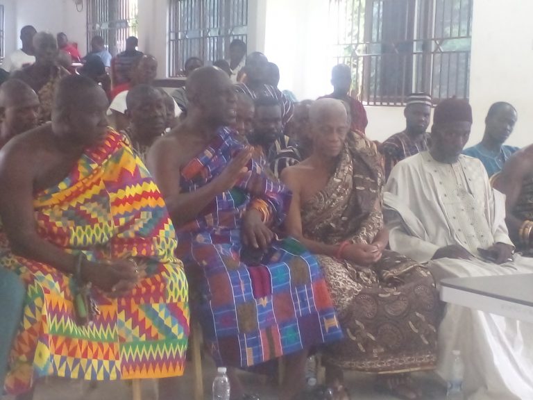 Meeting with Chiefs within the Ayensuano District Assembly