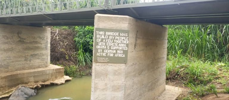 Commissioning Of Footbridge at Ayeu Community